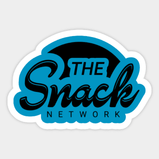 The Snack Network minimalist Black Sticker